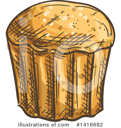 Muffin Clipart #1416682 by Vector Tradition SM