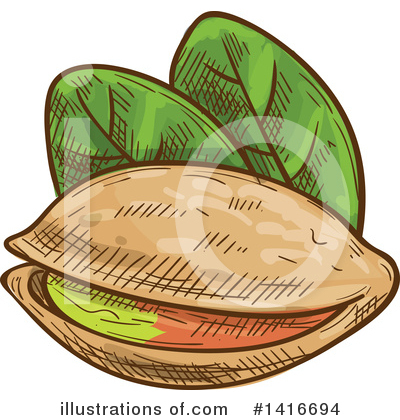 Pistachio Clipart #1416694 by Vector Tradition SM