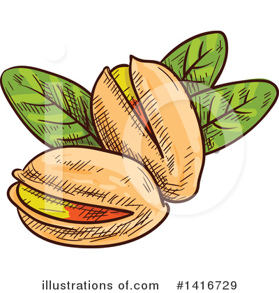 Pistachio Clipart #1416729 by Vector Tradition SM