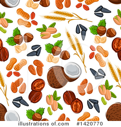 Sunflower Seeds Clipart #1420770 by Vector Tradition SM