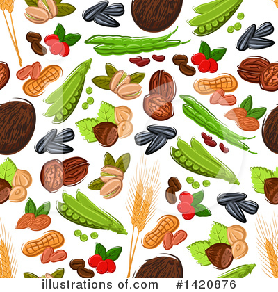 Sunflower Seeds Clipart #1420876 by Vector Tradition SM