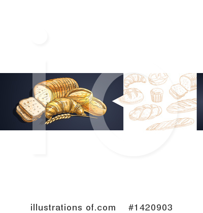 Croissant Clipart #1420903 by Vector Tradition SM