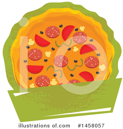 Pizza Clipart #1458057 by Vector Tradition SM