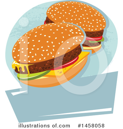 Cheeseburger Clipart #1458058 by Vector Tradition SM