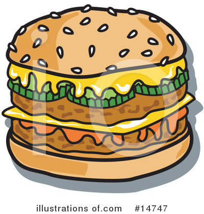 Hamburger Clipart #14747 by Andy Nortnik