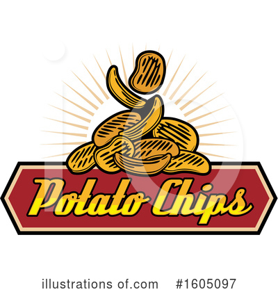 Potato Chips Clipart #1605097 by Vector Tradition SM