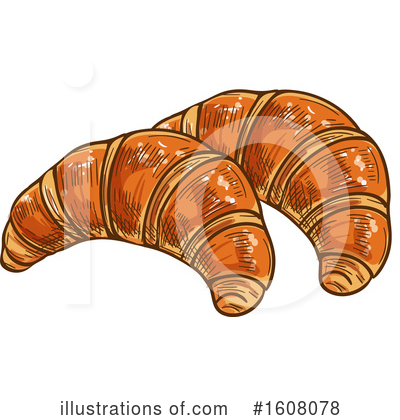 Croissant Clipart #1608078 by Vector Tradition SM
