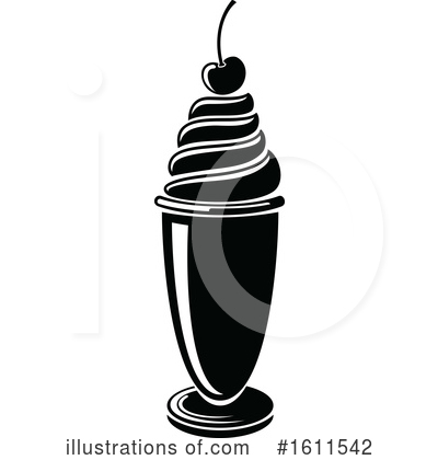 Milkshake Clipart #1611542 by Vector Tradition SM