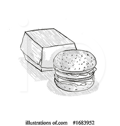 Cheeseburger Clipart #1683952 by patrimonio