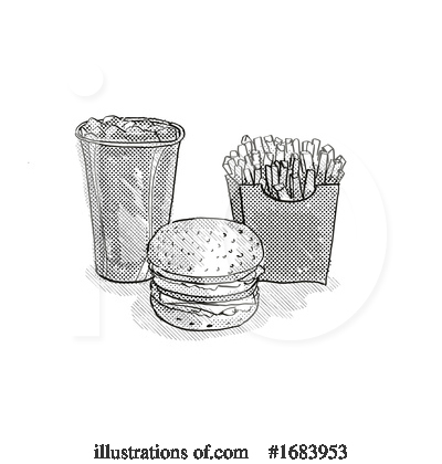 Cheeseburger Clipart #1683953 by patrimonio