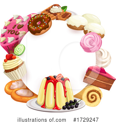 Donut Clipart #1729247 by Vector Tradition SM