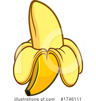 Banana Peel Clipart #1746111 by Hit Toon