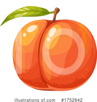 Peach Clipart #1752642 by Vector Tradition SM