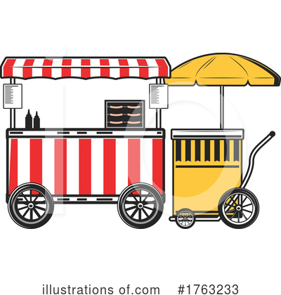Food Cart Clipart #1763233 by Vector Tradition SM