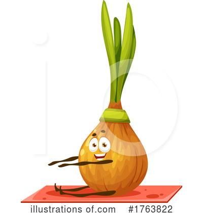 Yellow Onion Clipart #1763822 by Vector Tradition SM