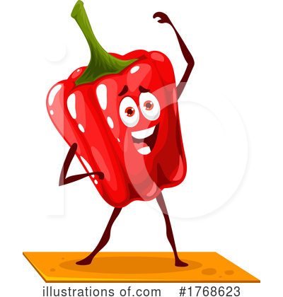 Red Bell Pepper Clipart #1768623 by Vector Tradition SM