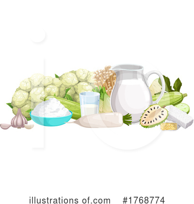 Cauliflower Clipart #1768774 by Vector Tradition SM