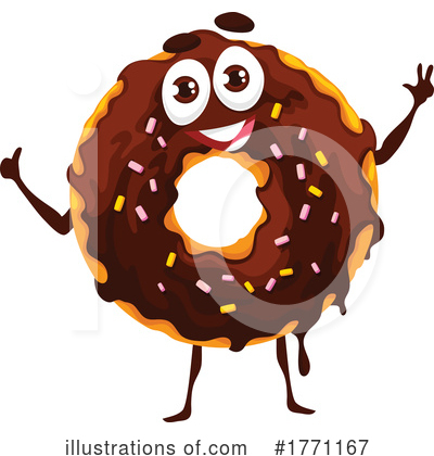 Donut Clipart #1771167 by Vector Tradition SM