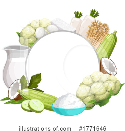 Cauliflower Clipart #1771646 by Vector Tradition SM