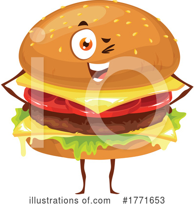 Hamburger Clipart #1771653 by Vector Tradition SM