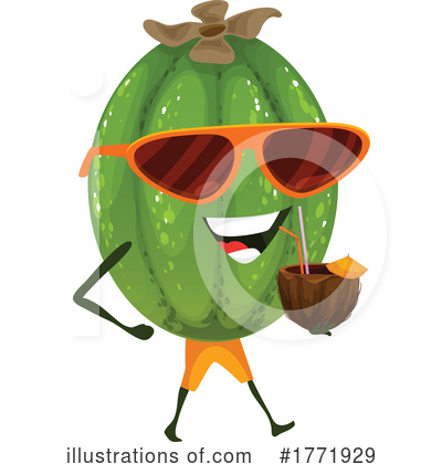 Melon Clipart #1771929 by Vector Tradition SM