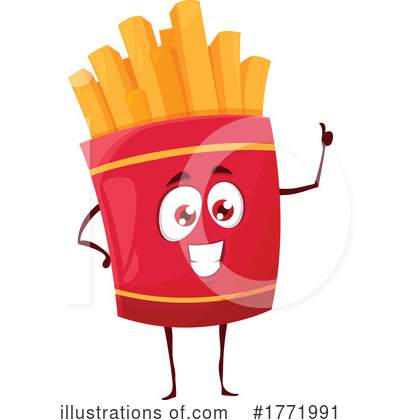 Fries Clipart #1771991 by Vector Tradition SM