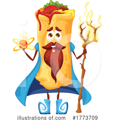 Burrito Clipart #1773709 by Vector Tradition SM