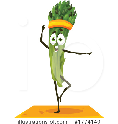 Asparagus Clipart #1774140 by Vector Tradition SM
