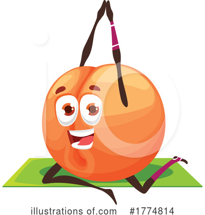 Peach Clipart #1774814 by Vector Tradition SM