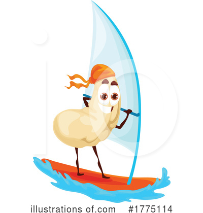 Windsurfing Clipart #1775114 by Vector Tradition SM