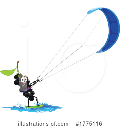 Windsurfing Clipart #1775116 by Vector Tradition SM
