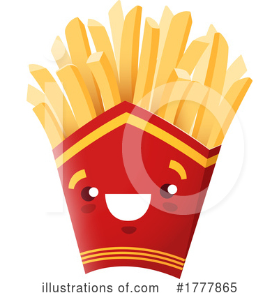 French Fries Clipart #1777865 by Vector Tradition SM