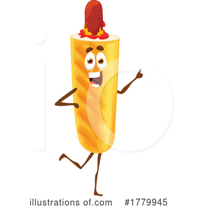Hot Dog Clipart #1779945 by Vector Tradition SM