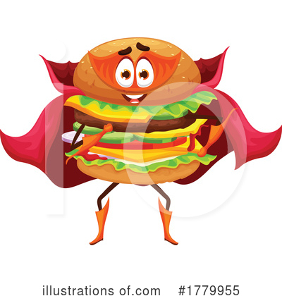 Cheeseburger Clipart #1779955 by Vector Tradition SM