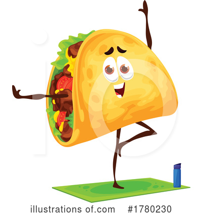 Taco Clipart #1780230 by Vector Tradition SM