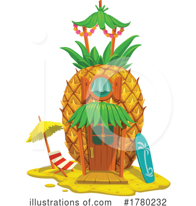 Pineapple Clipart #1780232 by Vector Tradition SM