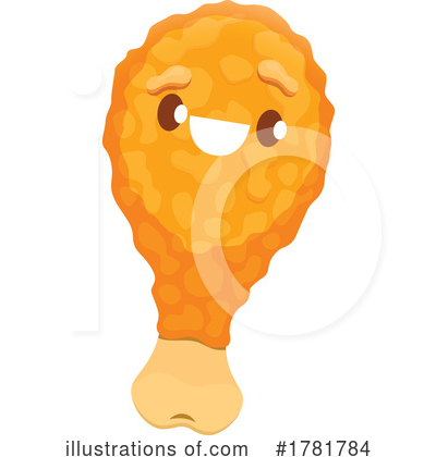 Chicken Leg Clipart #1781784 by Vector Tradition SM