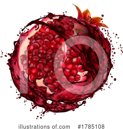 Pomegranate Clipart #1785108 by Vector Tradition SM