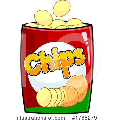 Potato Chips Clipart #1788279 by Hit Toon