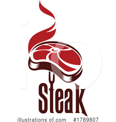Steak Clipart #1789807 by Vector Tradition SM