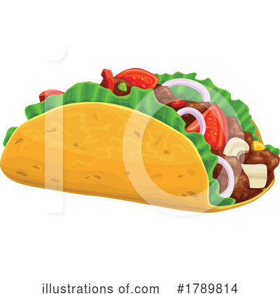 Taco Clipart #1789814 by Vector Tradition SM