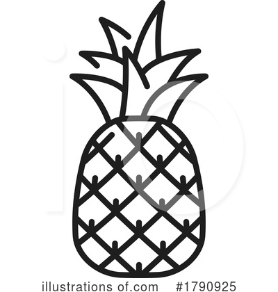 Pineapple Clipart #1790925 by Vector Tradition SM