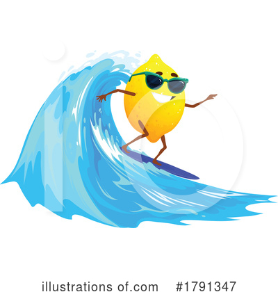 Surfing Clipart #1791347 by Vector Tradition SM