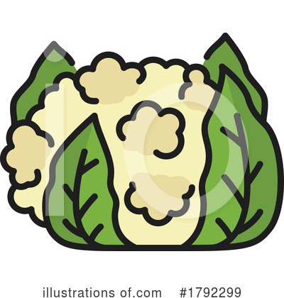 Cauliflower Clipart #1792299 by Vector Tradition SM