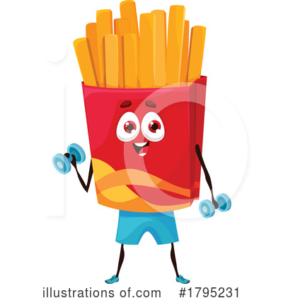 Fries Clipart #1795231 by Vector Tradition SM