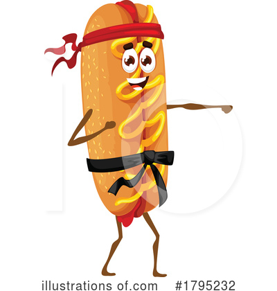 Hot Dog Clipart #1795232 by Vector Tradition SM