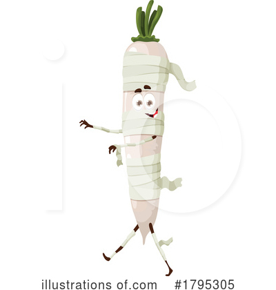 Daikon Clipart #1795305 by Vector Tradition SM