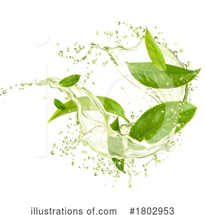 Green Tea Clipart #1802953 by Vector Tradition SM