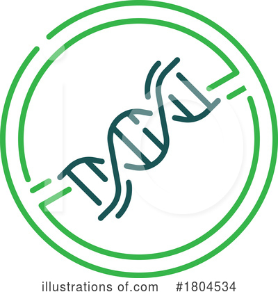Dna Strand Clipart #1804534 by Vector Tradition SM