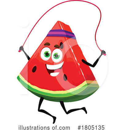 Watermelon Clipart #1805135 by Vector Tradition SM